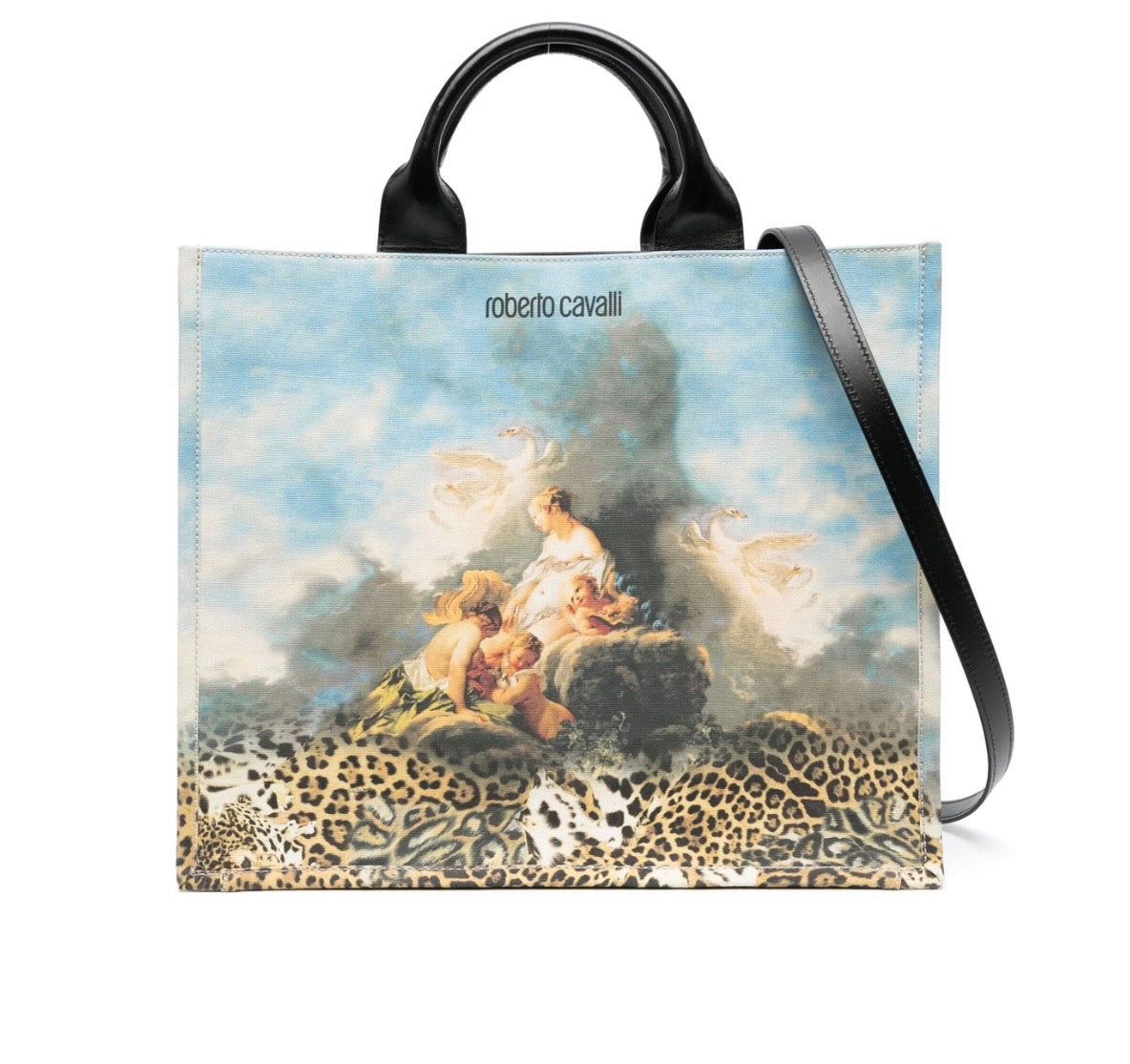 Roberto Cavalli graphic-print tote bag